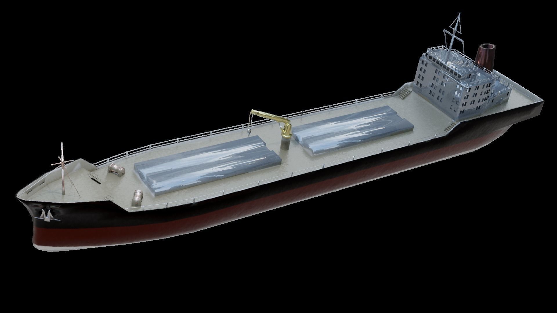 Cargo Ship Low-poly 3D model_20