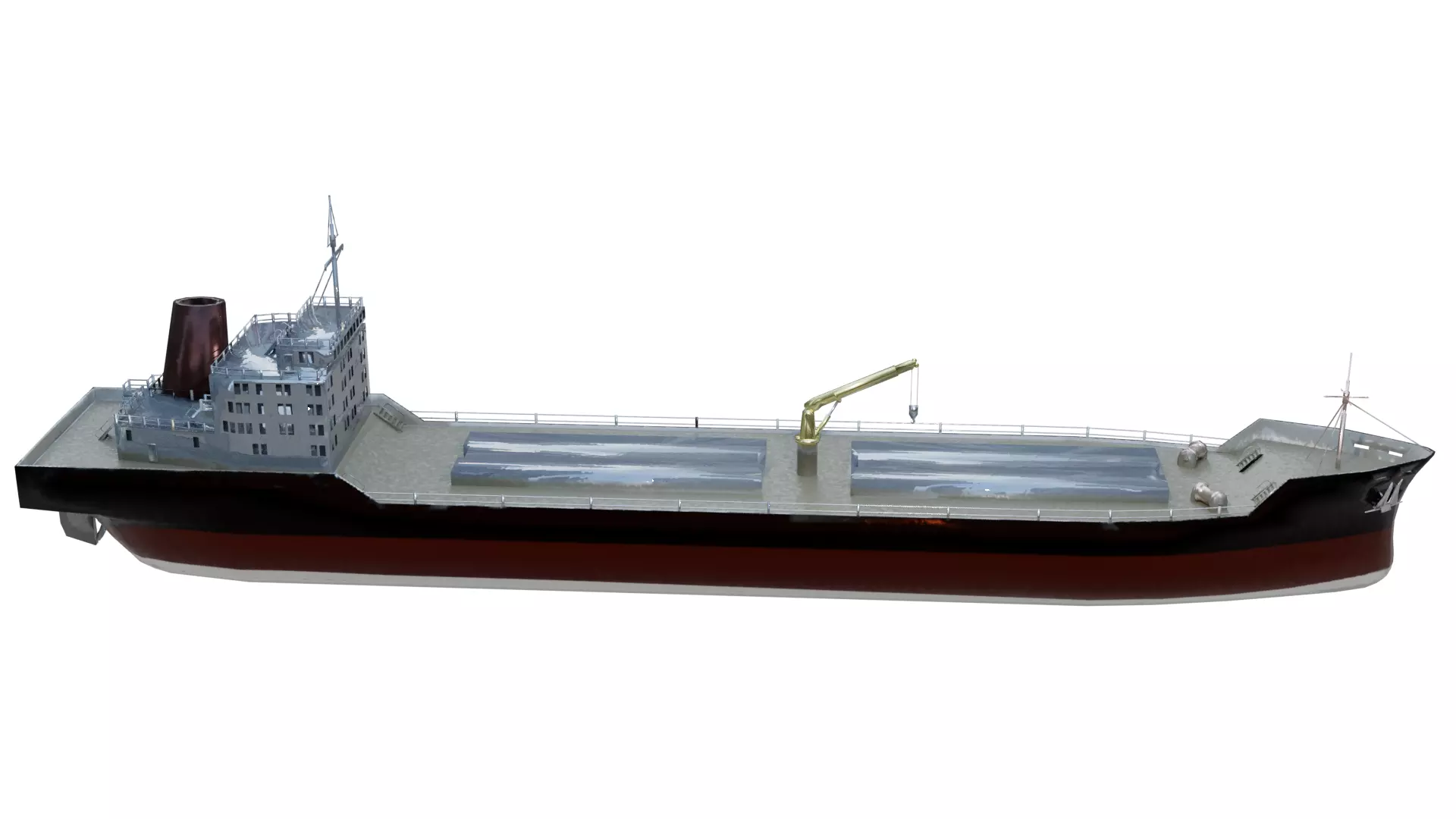 Cargo Ship Low-poly 3D model_0