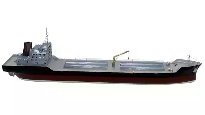 Cargo Ship Low-poly 3D model