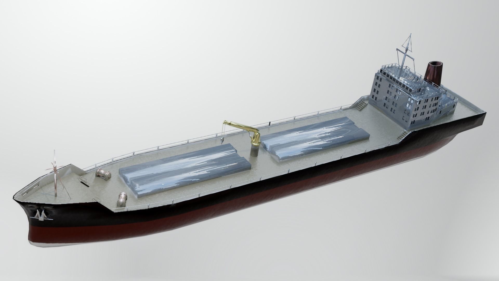 Cargo Ship Low-poly 3D model_19