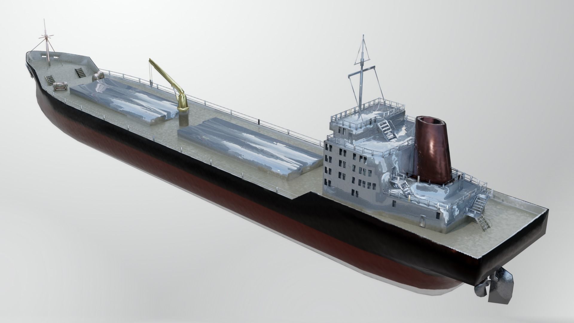Cargo Ship Low-poly 3D model_26