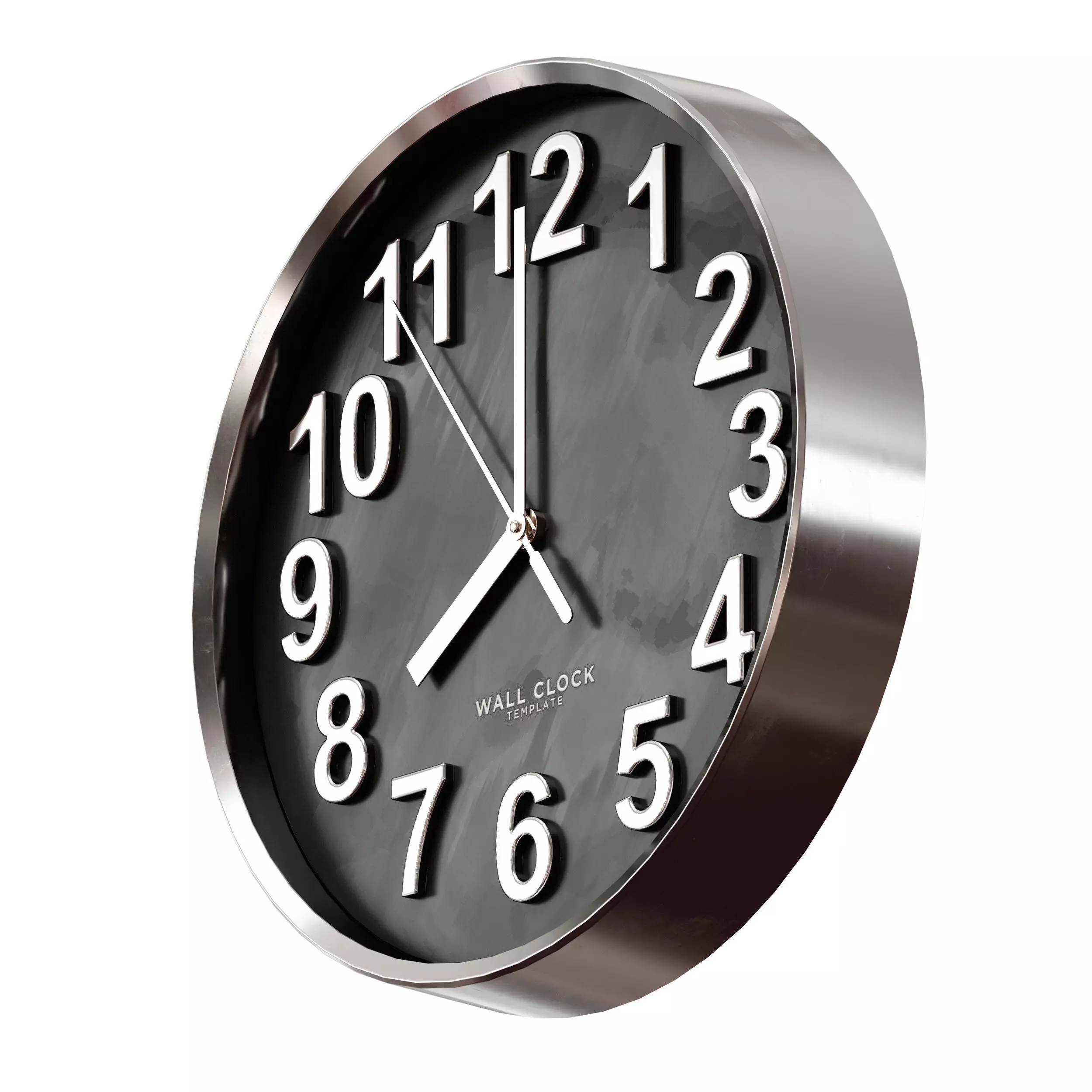 Round wall clock 3D model_0