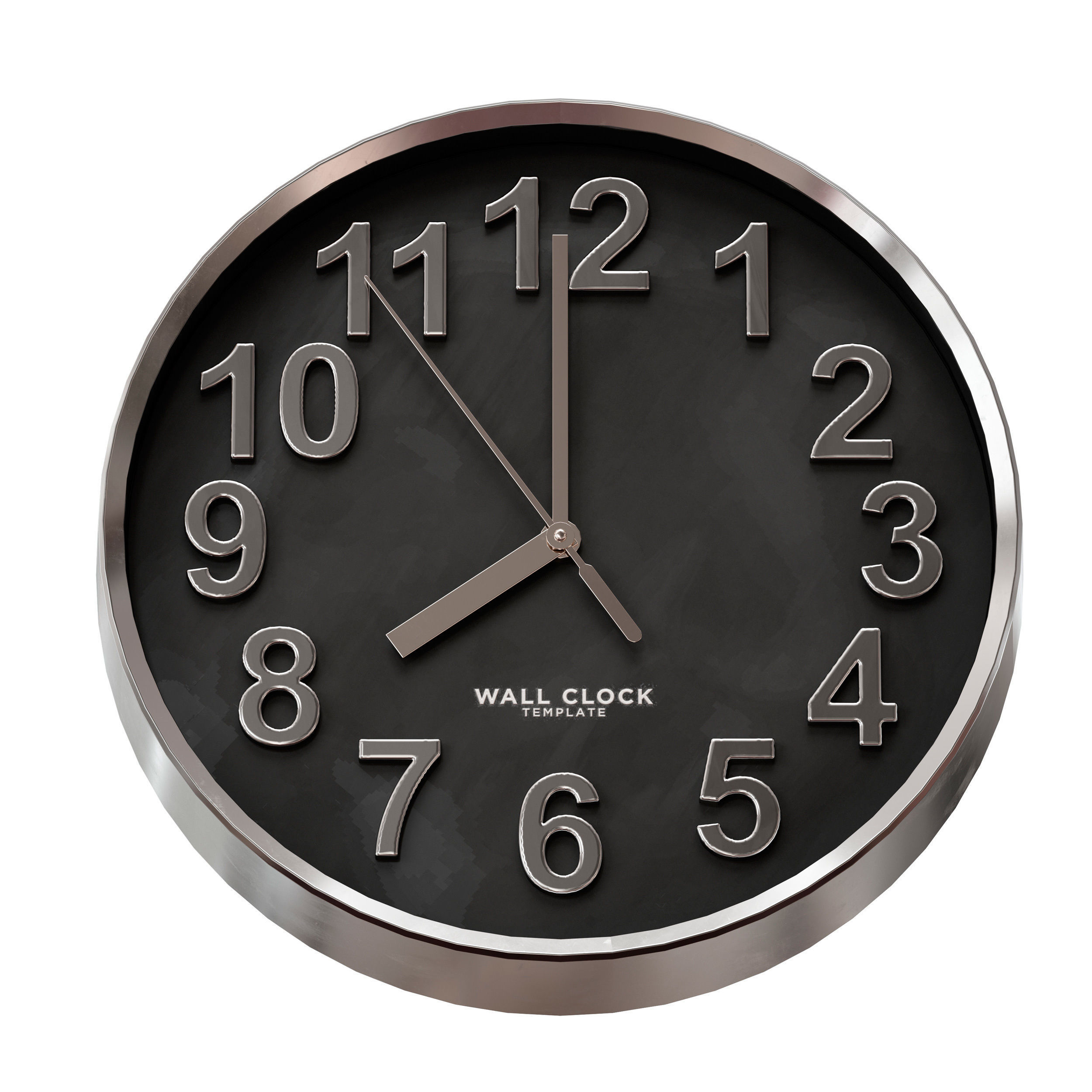 Round wall clock 3D model_5