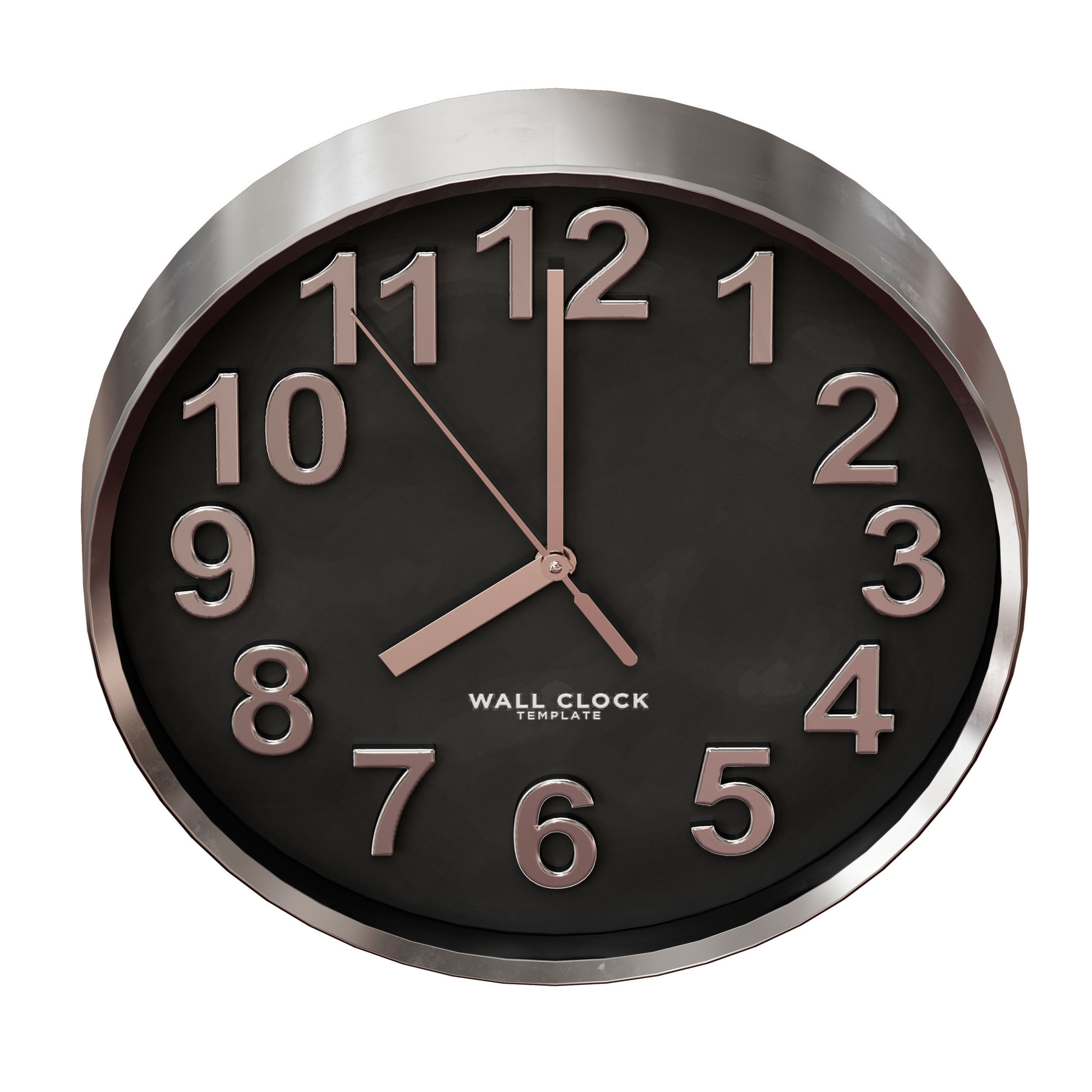 Round wall clock 3D model_6
