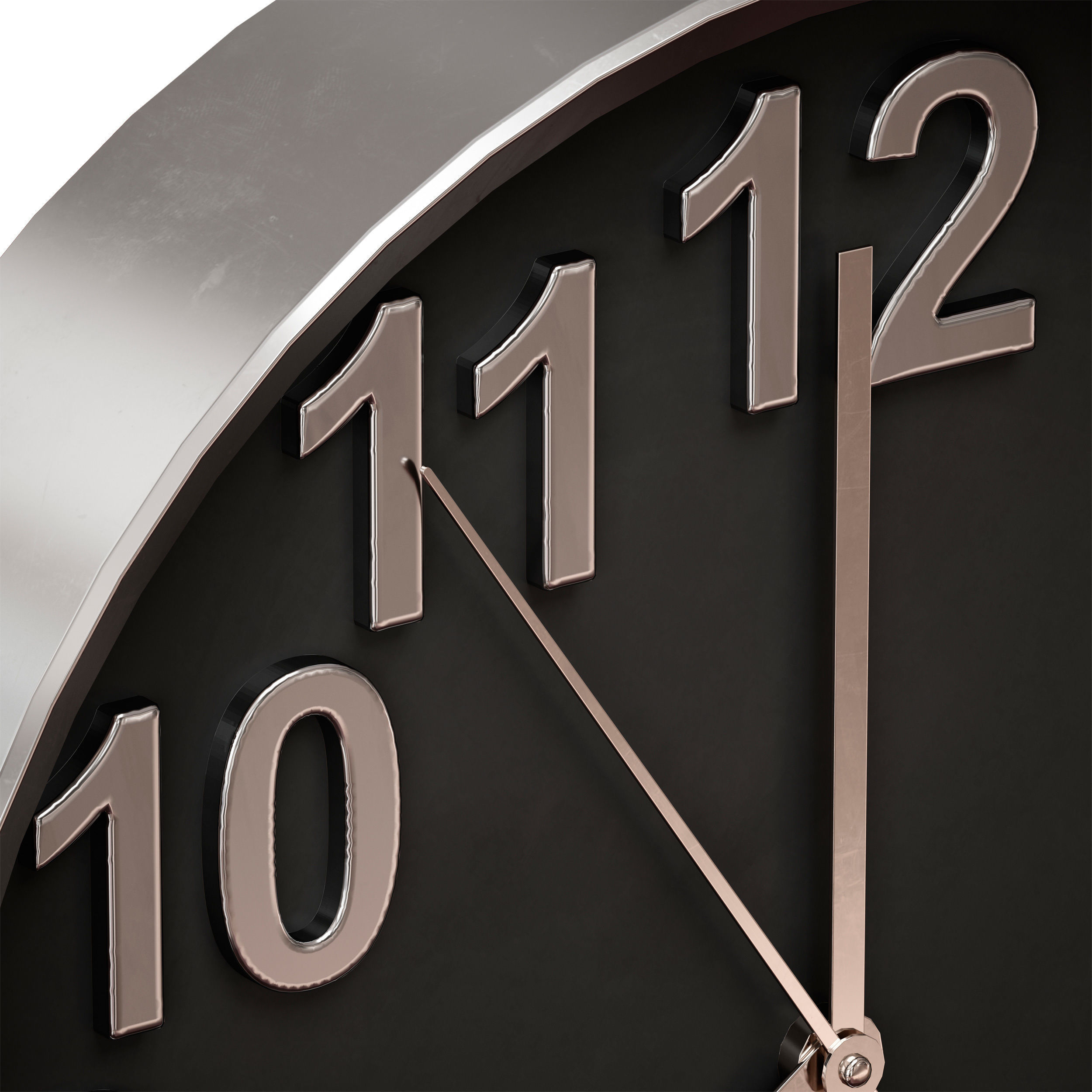 Round wall clock 3D model_9