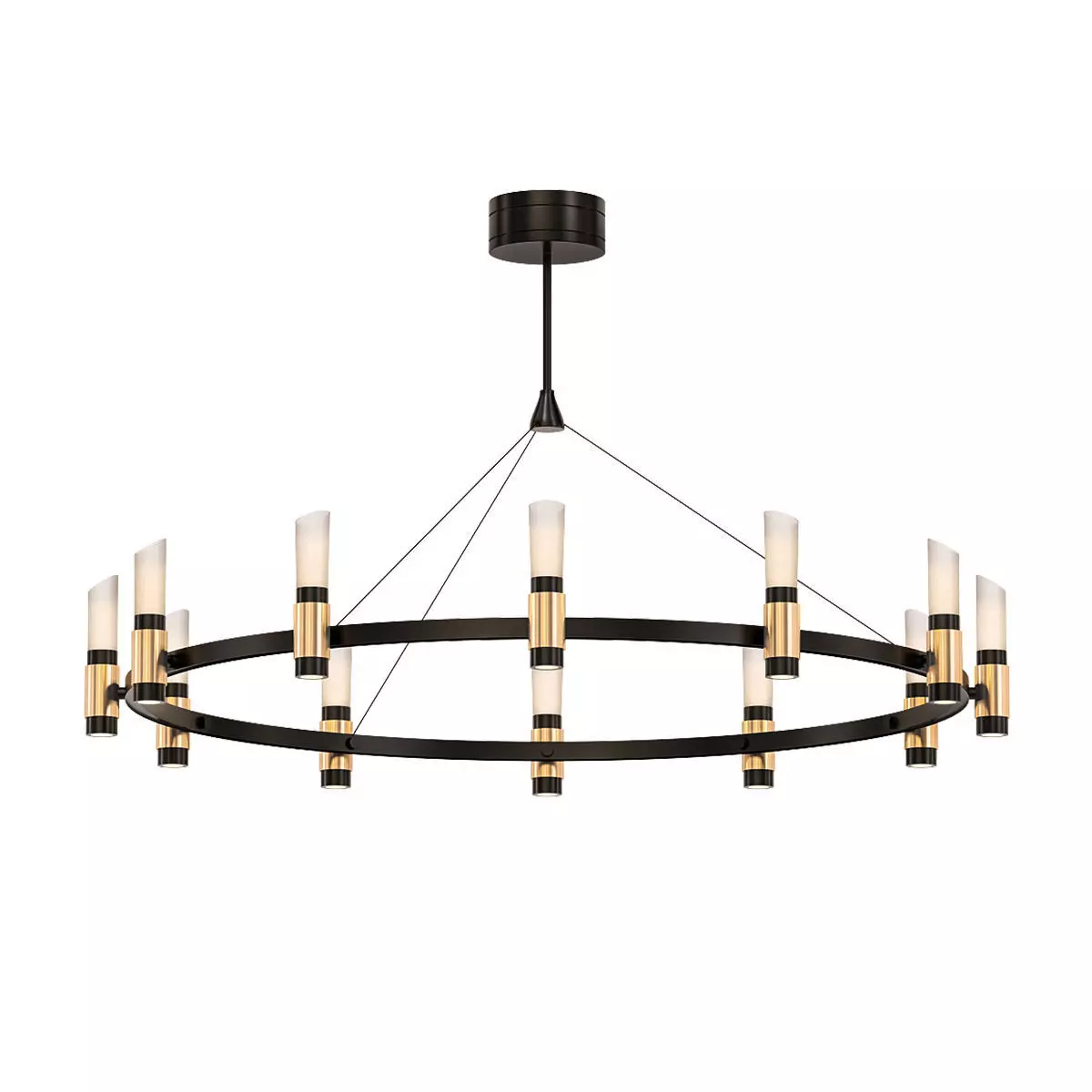 lyustra chandelier with nine lights and finish 3D model_0