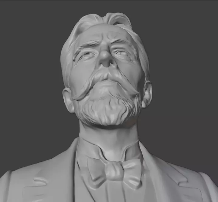 Anton Chekhov 3D print model_18