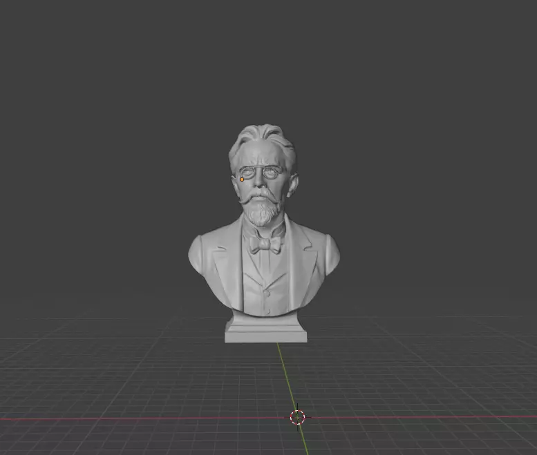 Anton Chekhov 3D print model_1