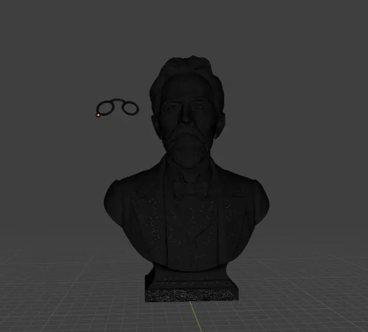 Anton Chekhov 3D print model_5