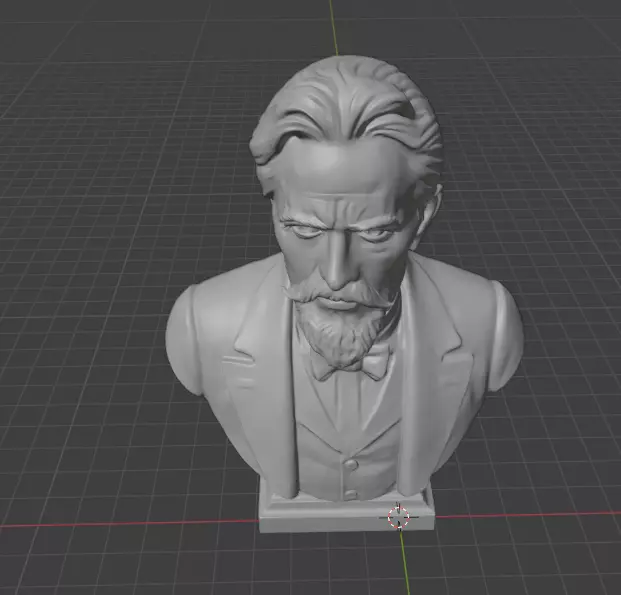 Anton Chekhov 3D print model_2