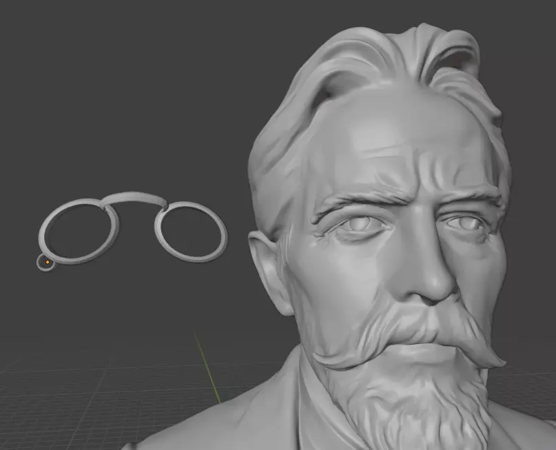 Anton Chekhov 3D print model_22