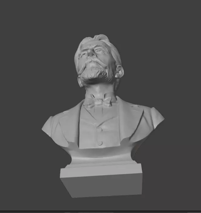 Anton Chekhov 3D print model_12