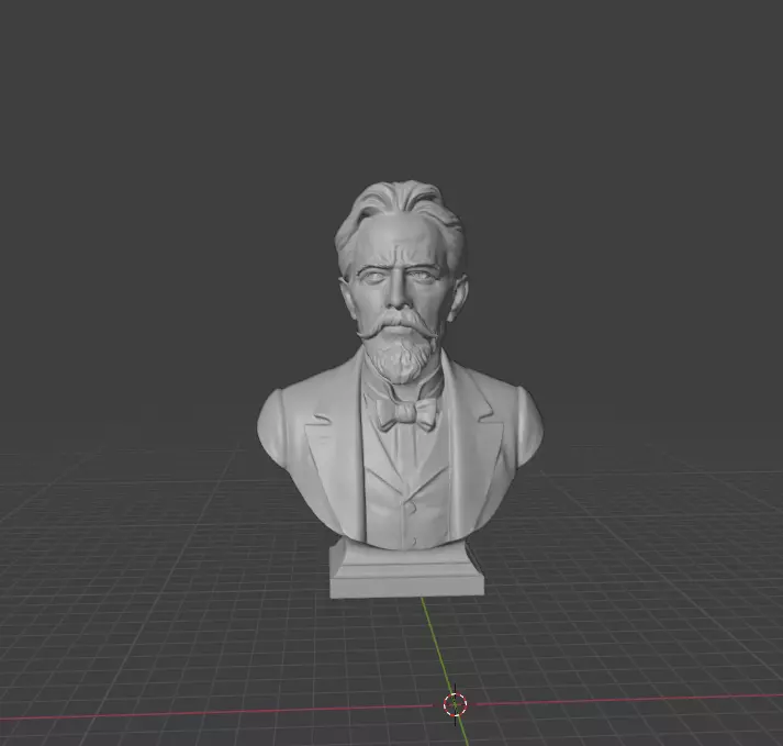 Anton Chekhov 3D print model_0