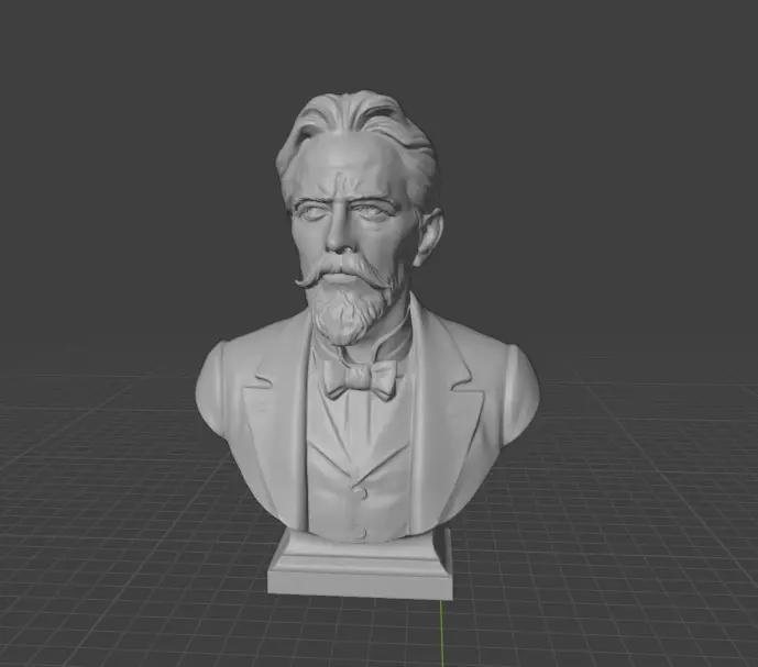 Anton Chekhov 3D print model_15