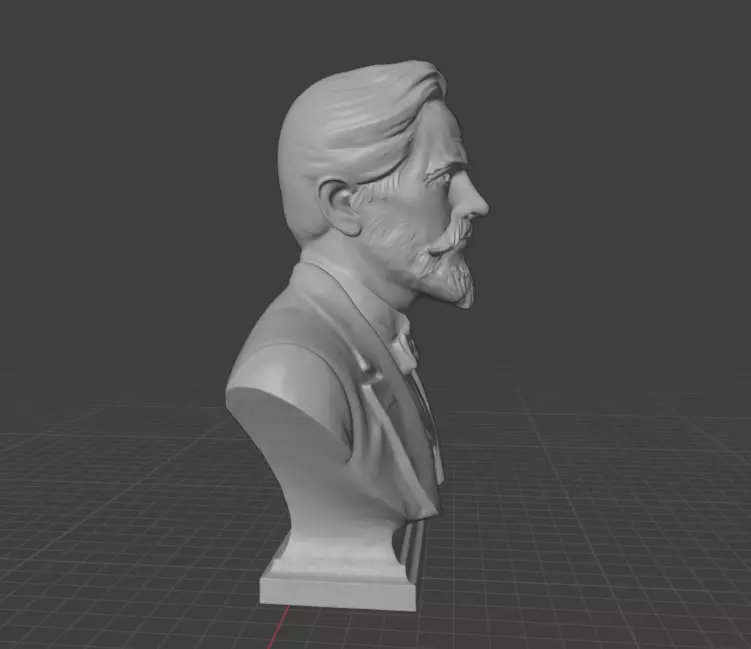 Anton Chekhov 3D print model_23