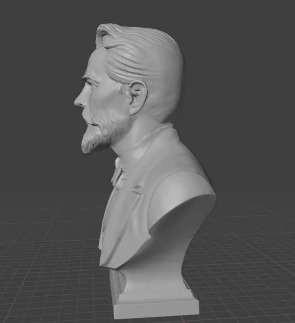 Anton Chekhov 3D print model_14