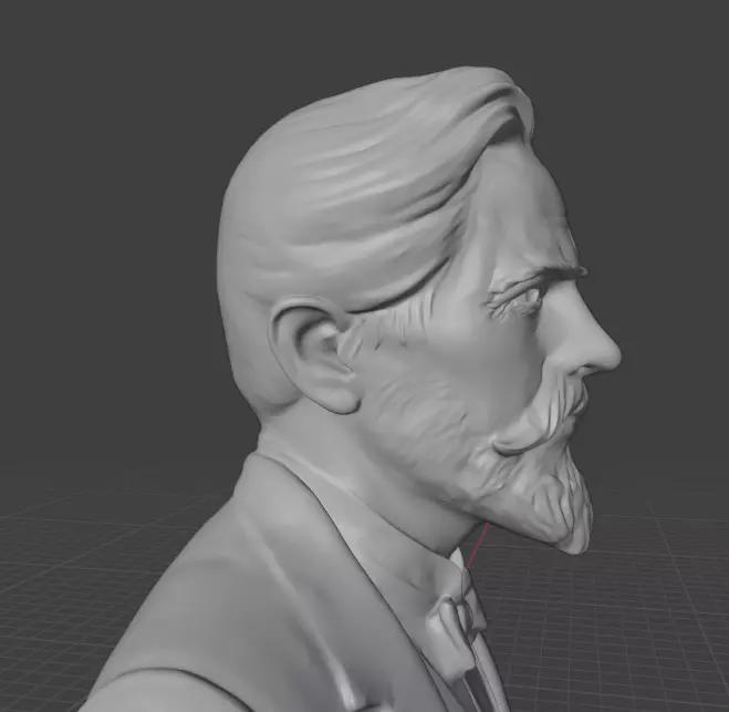 Anton Chekhov 3D print model_24