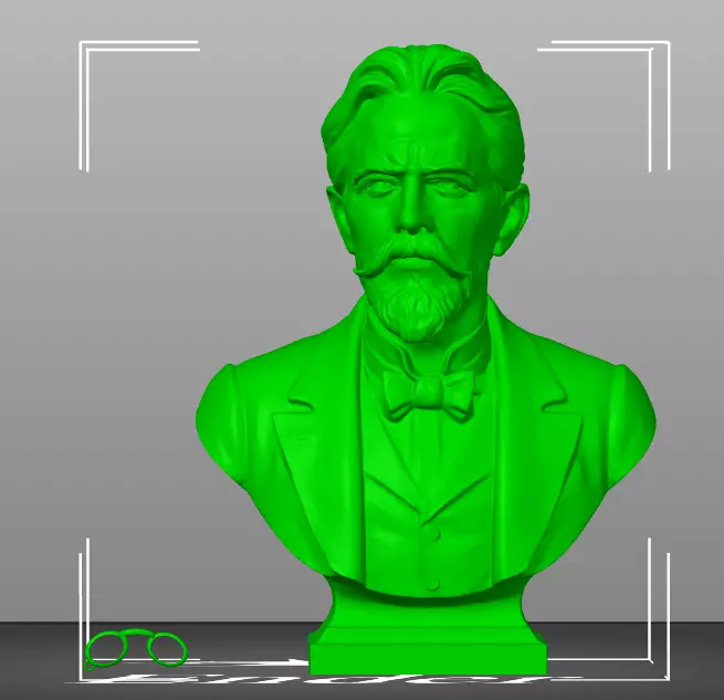 Anton Chekhov 3D print model_21