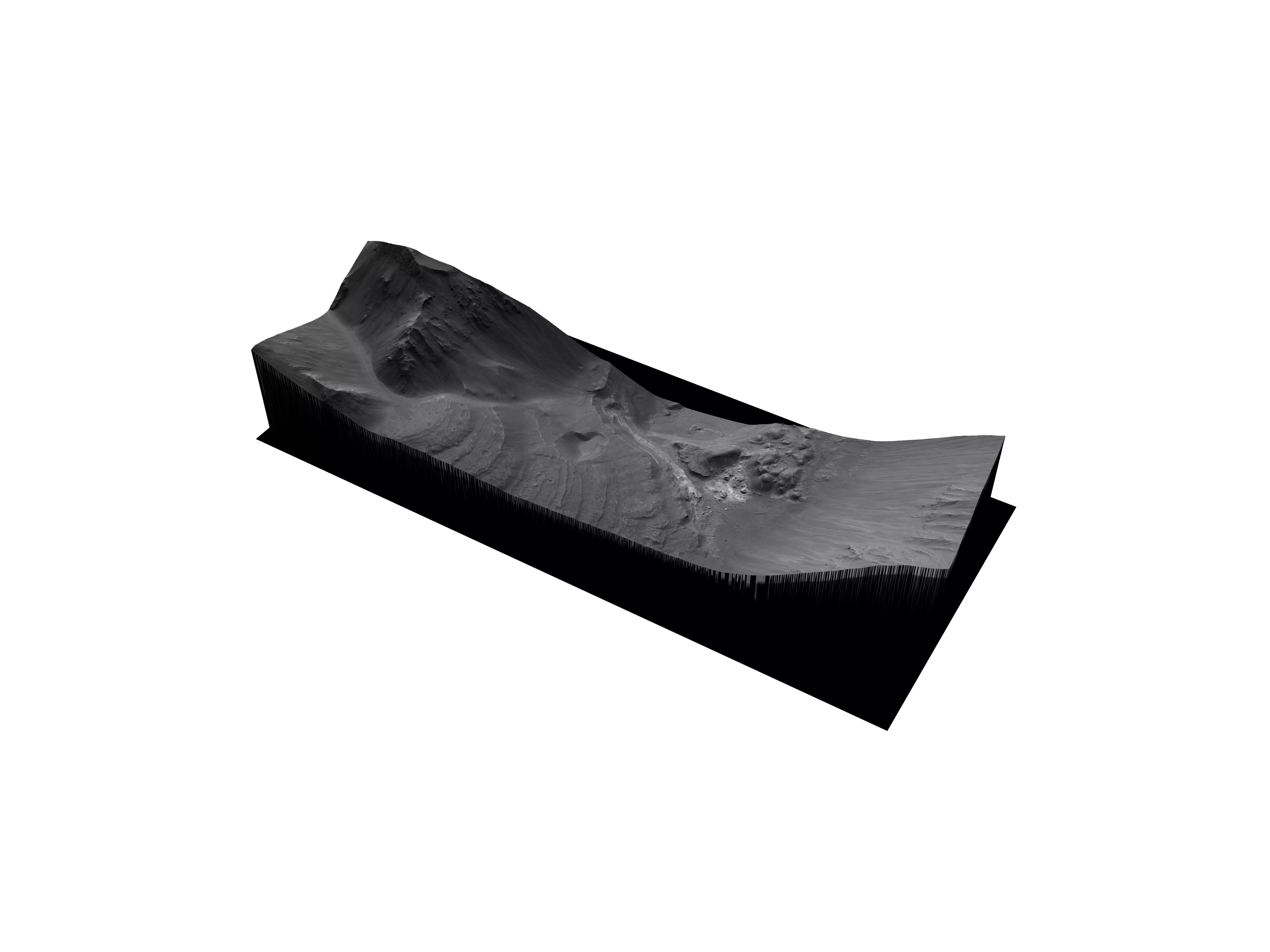 MARS VR - Fan in Coprates Chasma 3D model_0