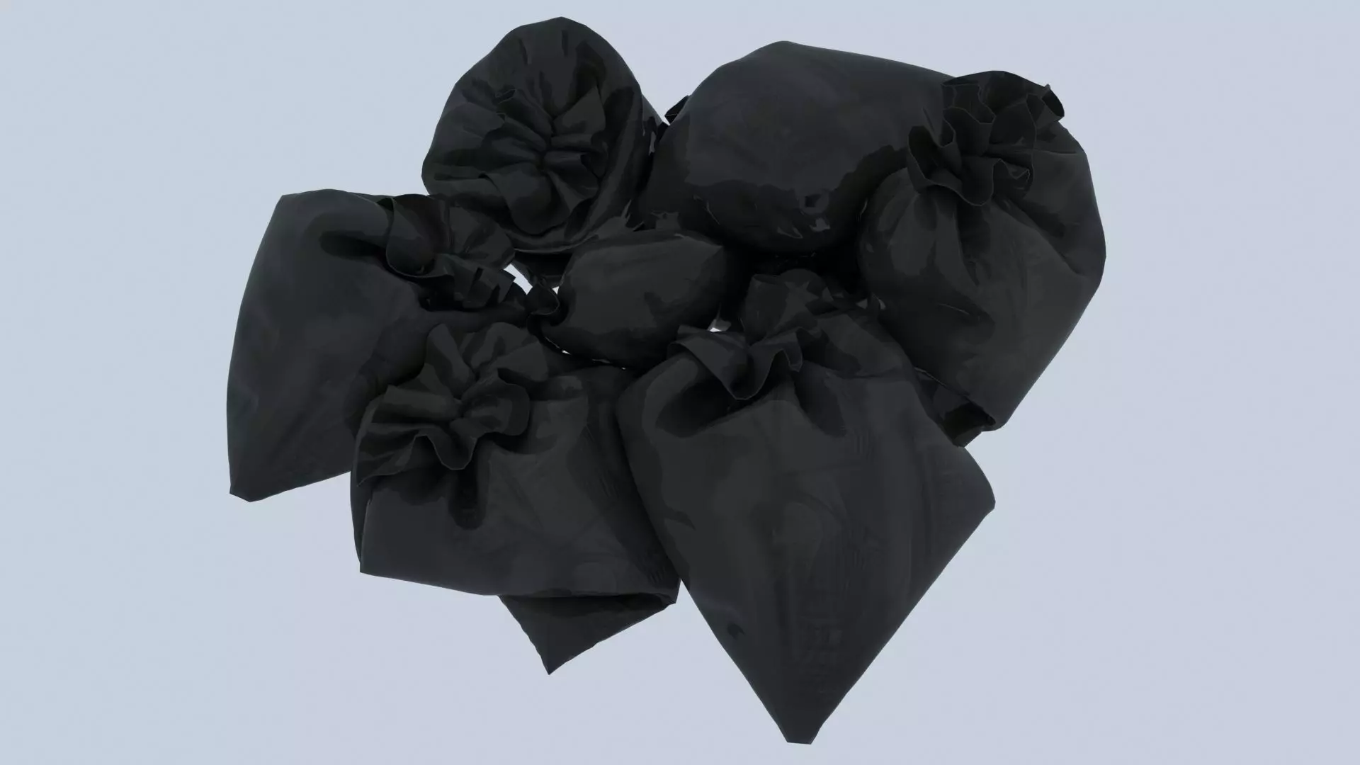 Textured Garbage Bags 2 3D model