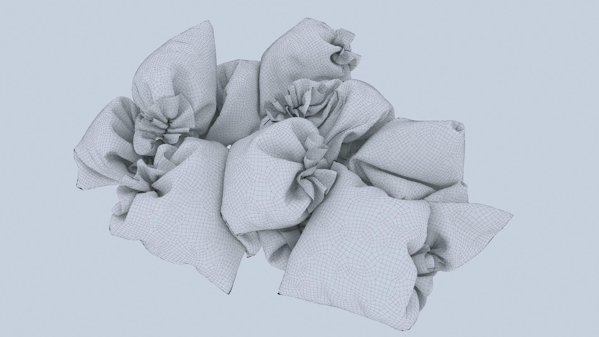 Textured Garbage Bags 3 3D model_8