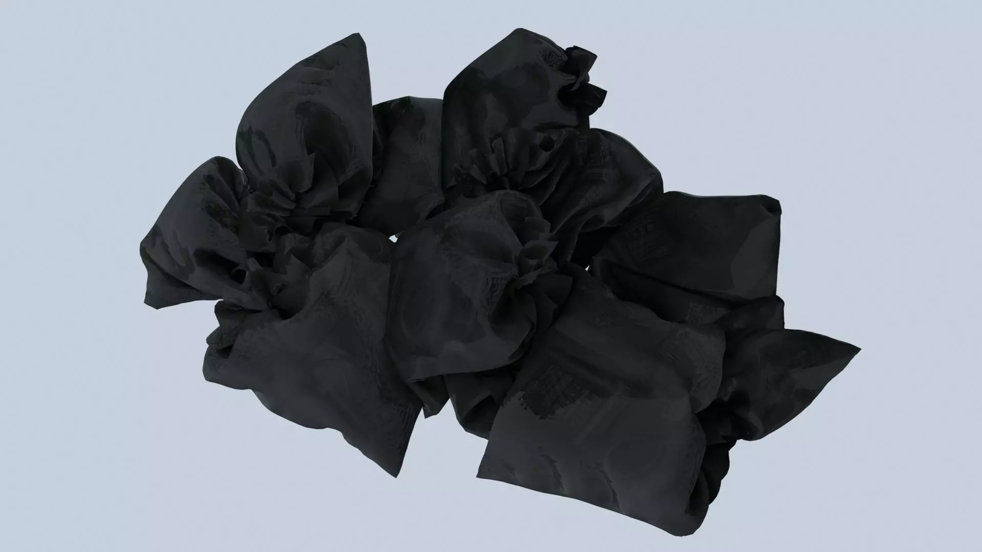 Textured Garbage Bags 3 3D model_0