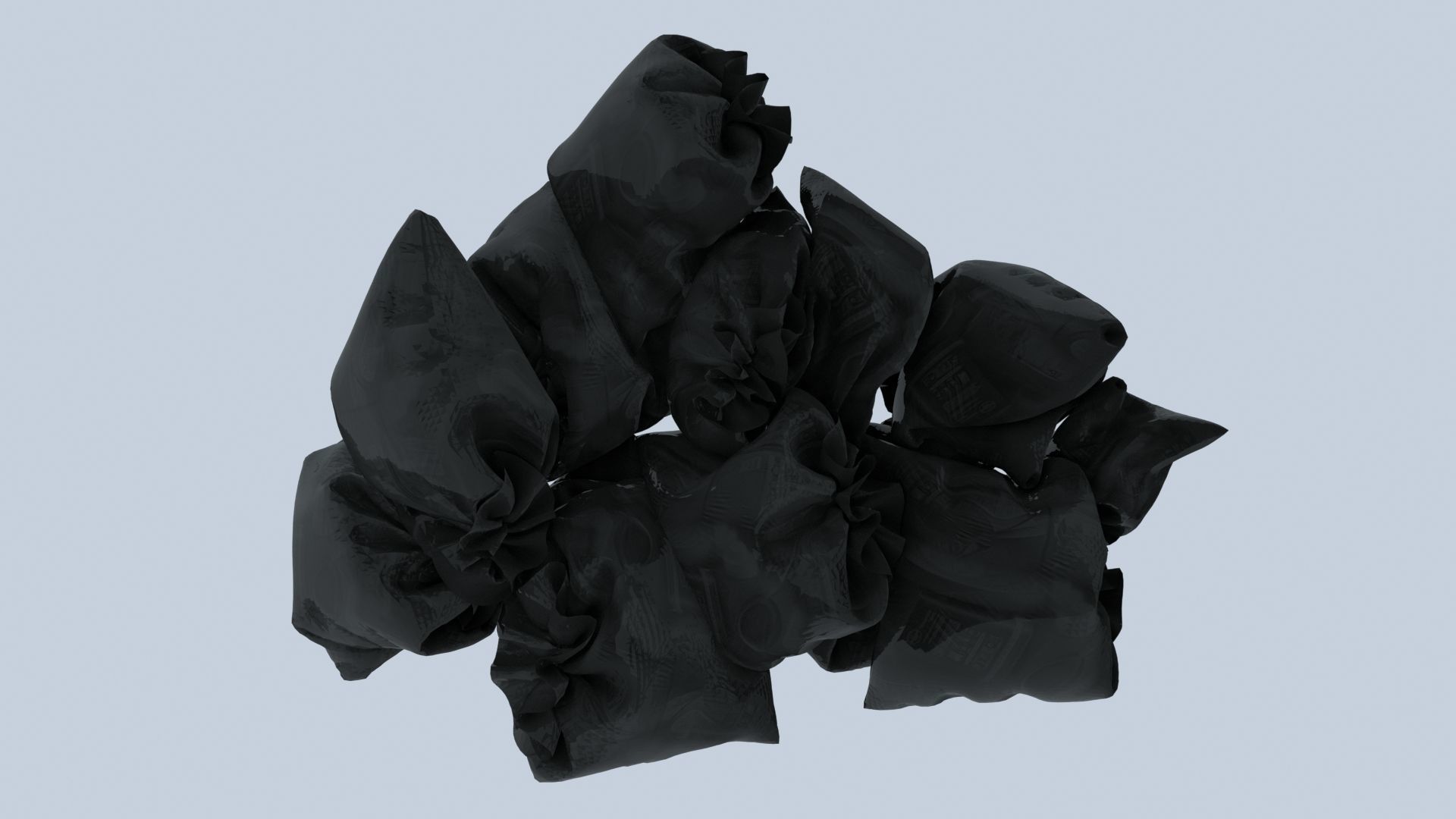 Textured Garbage Bags 3 3D model_3