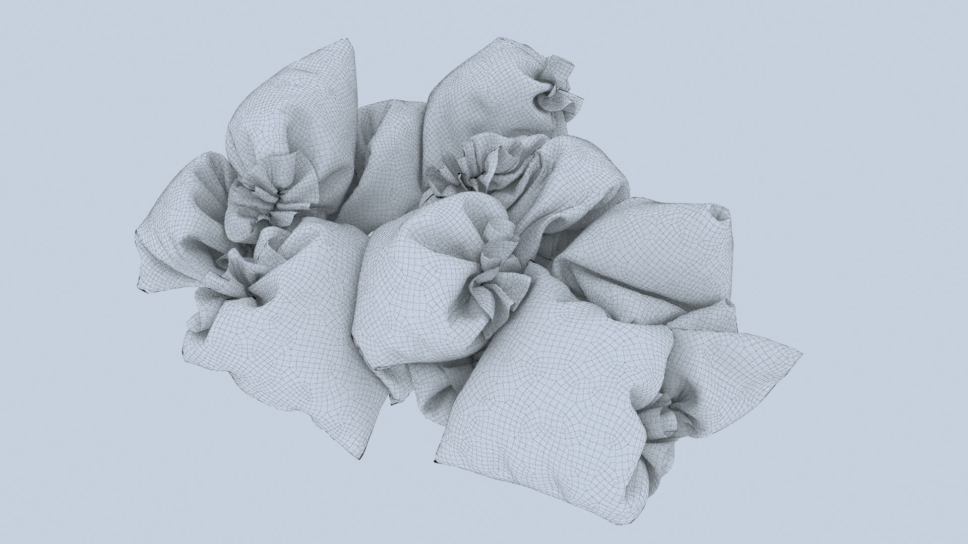 Textured Garbage Bags 3 3D model_10