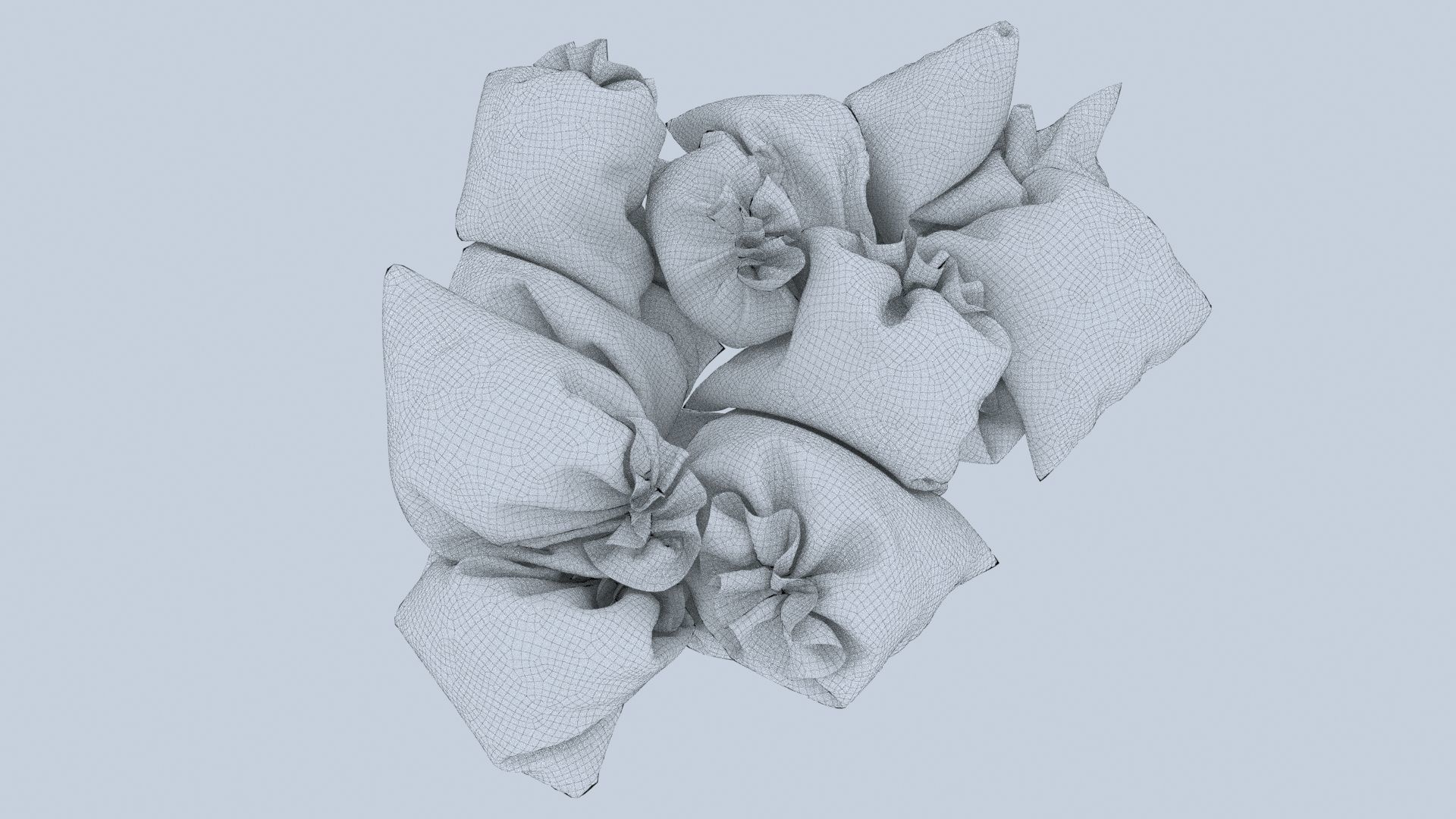 Textured Garbage Bags 3 3D model_9