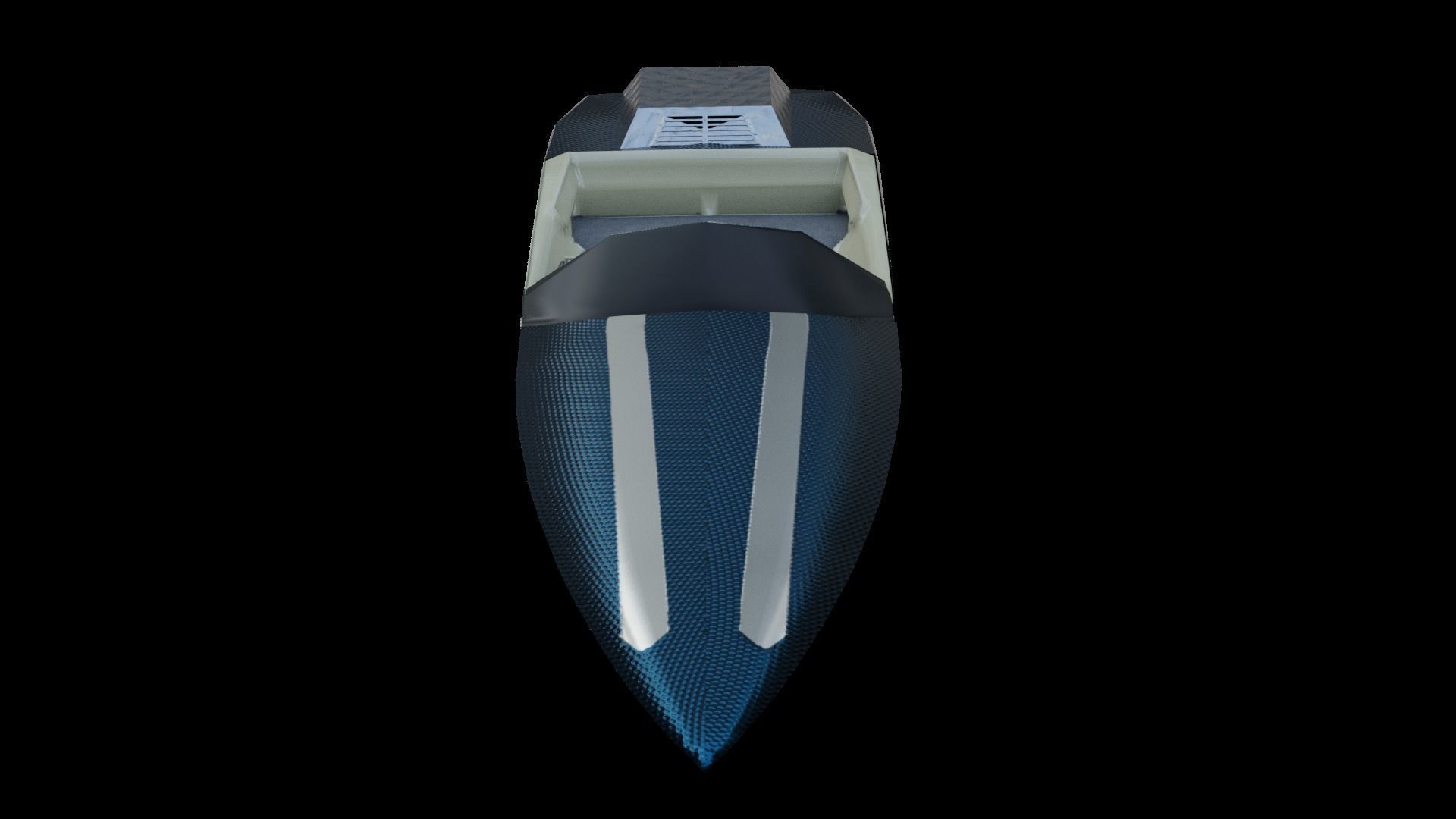 Fast Boat Low-poly 3D model_25