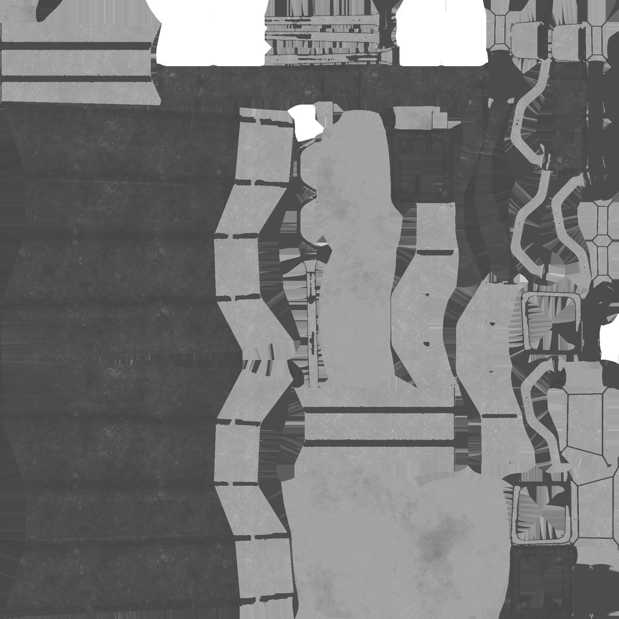 Jetpack F07 Steel - SciFi Character Design Low-poly 3D model_23