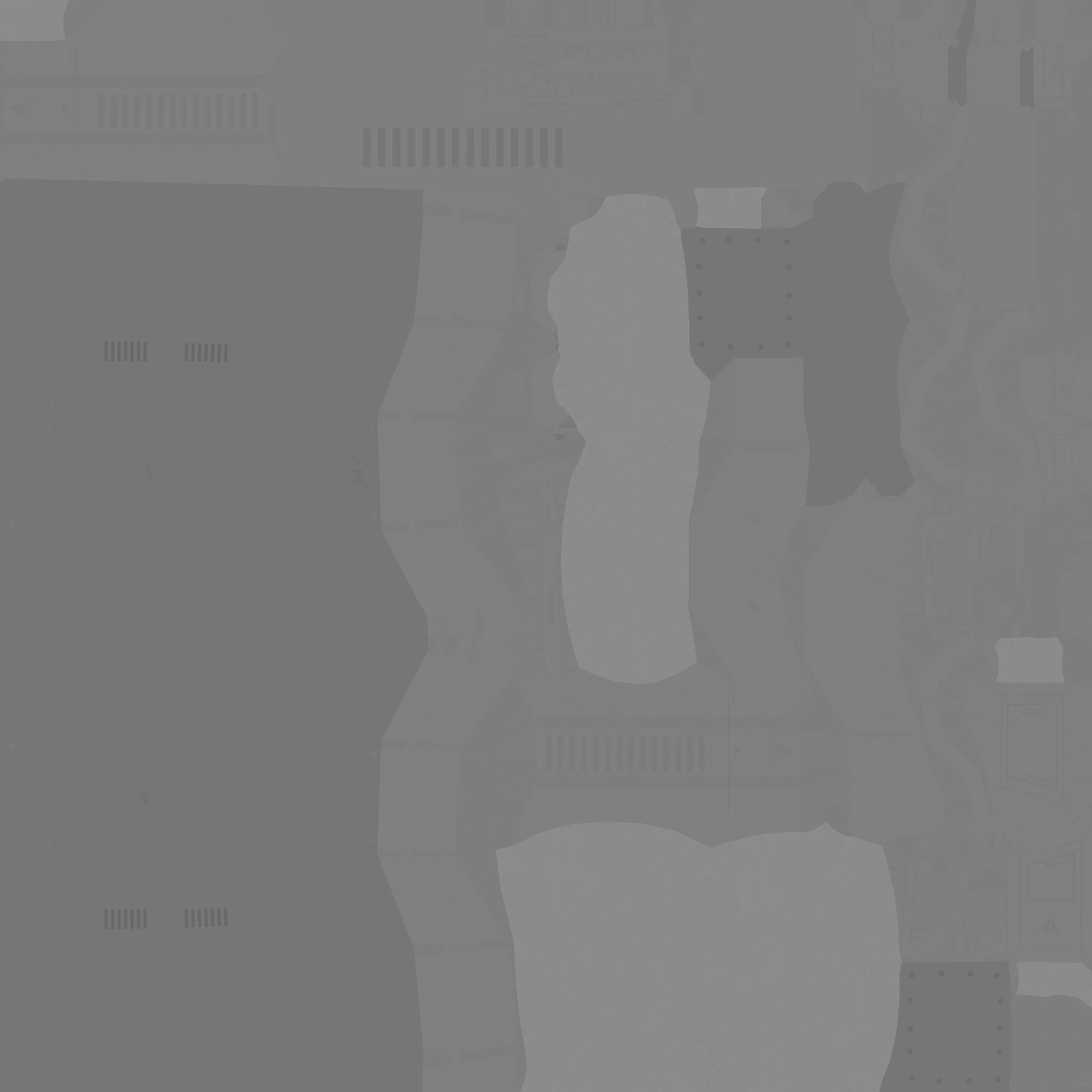 Jetpack F07 Steel - SciFi Character Design Low-poly 3D model_20