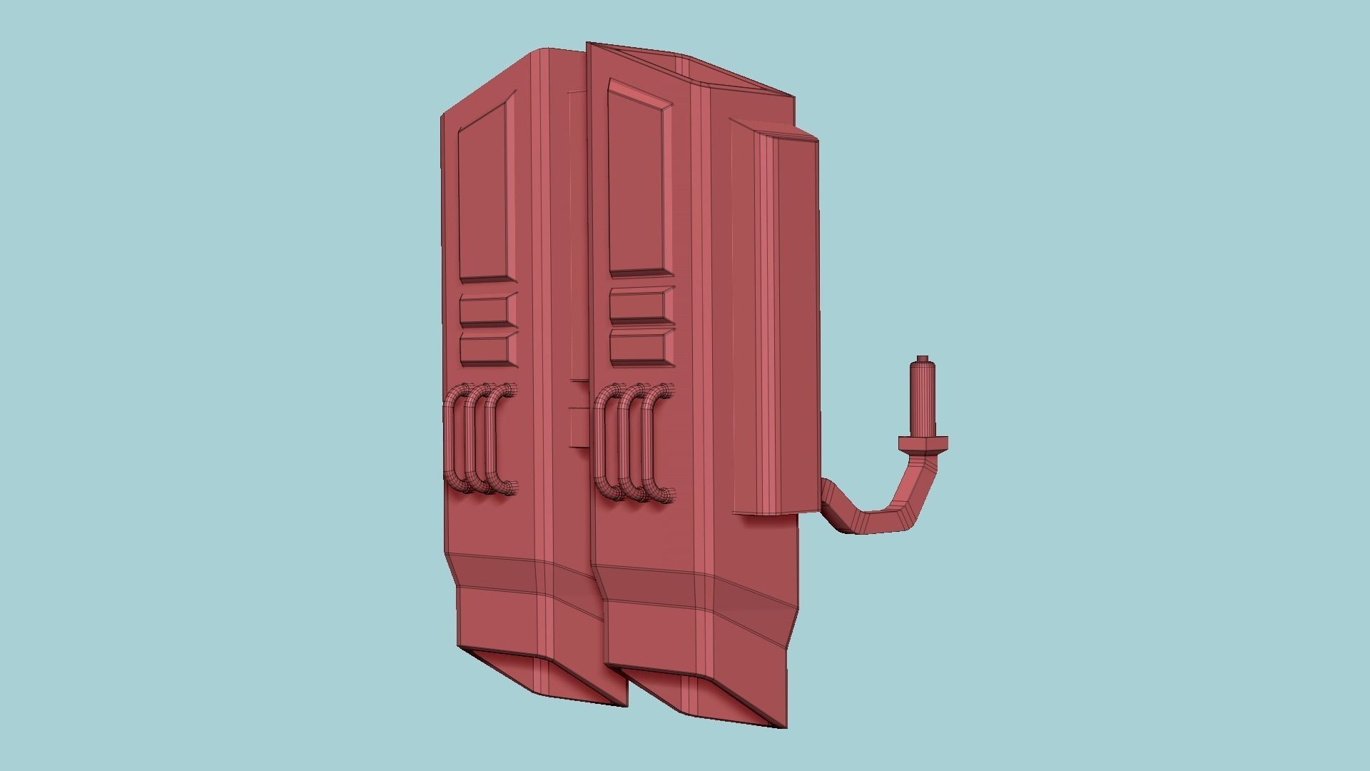 Jetpack F07 Steel - SciFi Character Design Low-poly 3D model_15