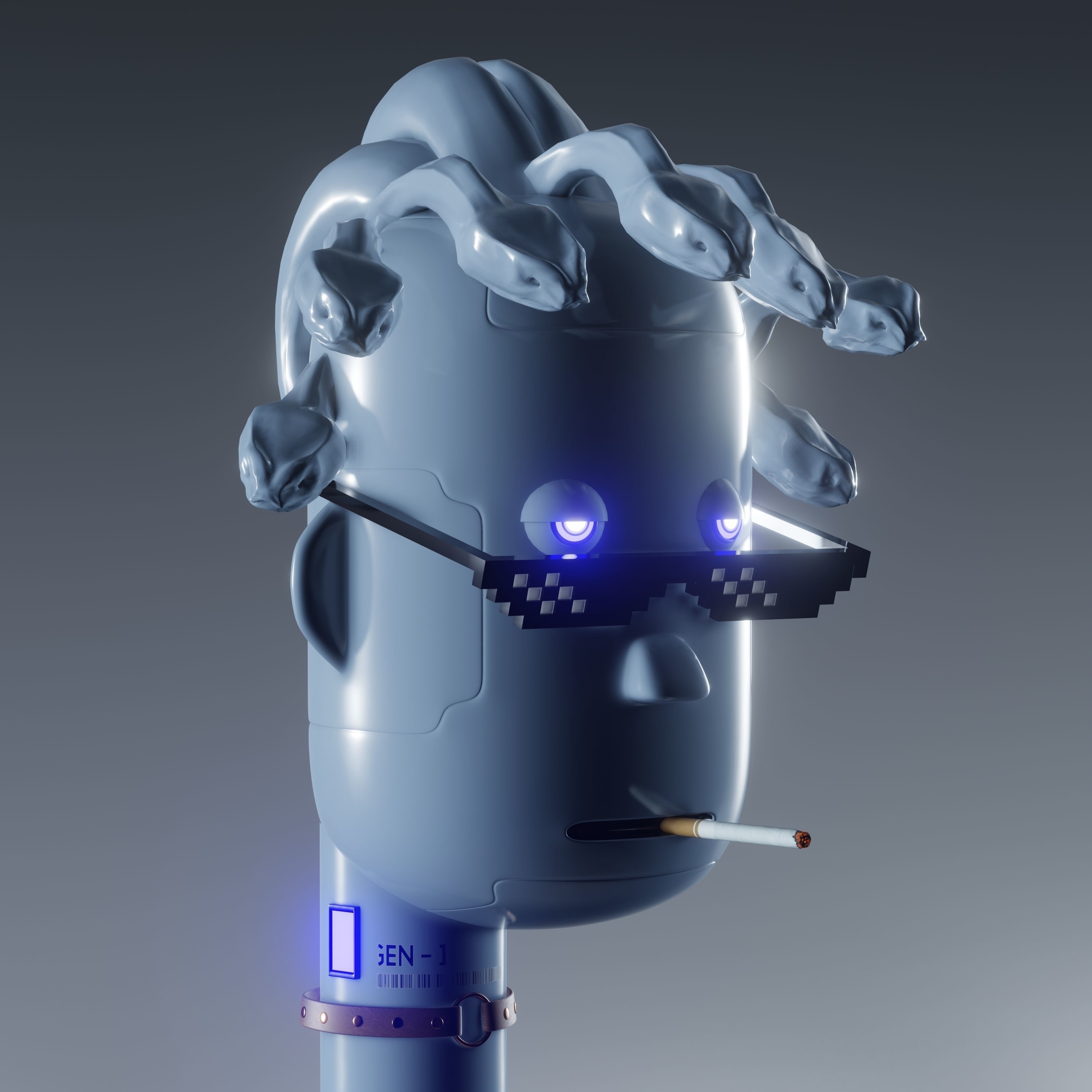 NFT Medusa 3D model_1