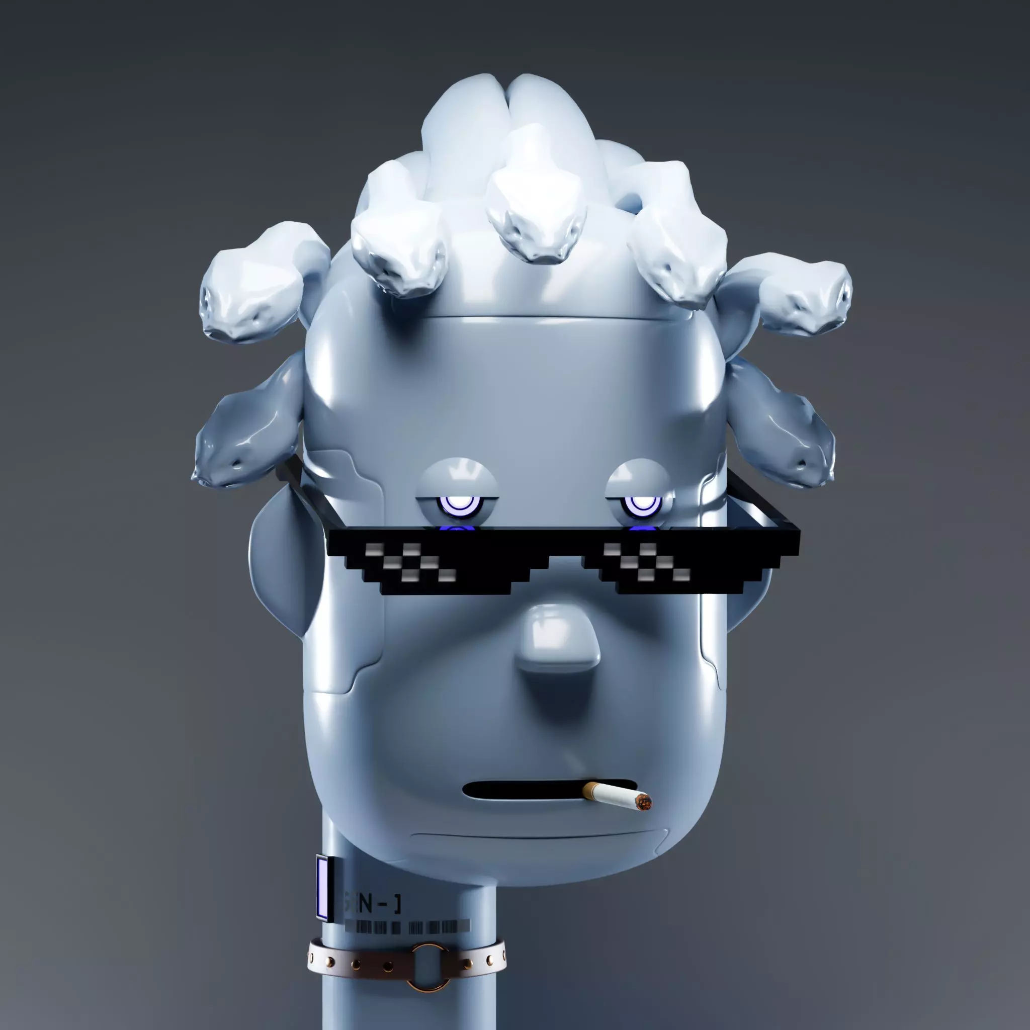 NFT Medusa 3D model_0