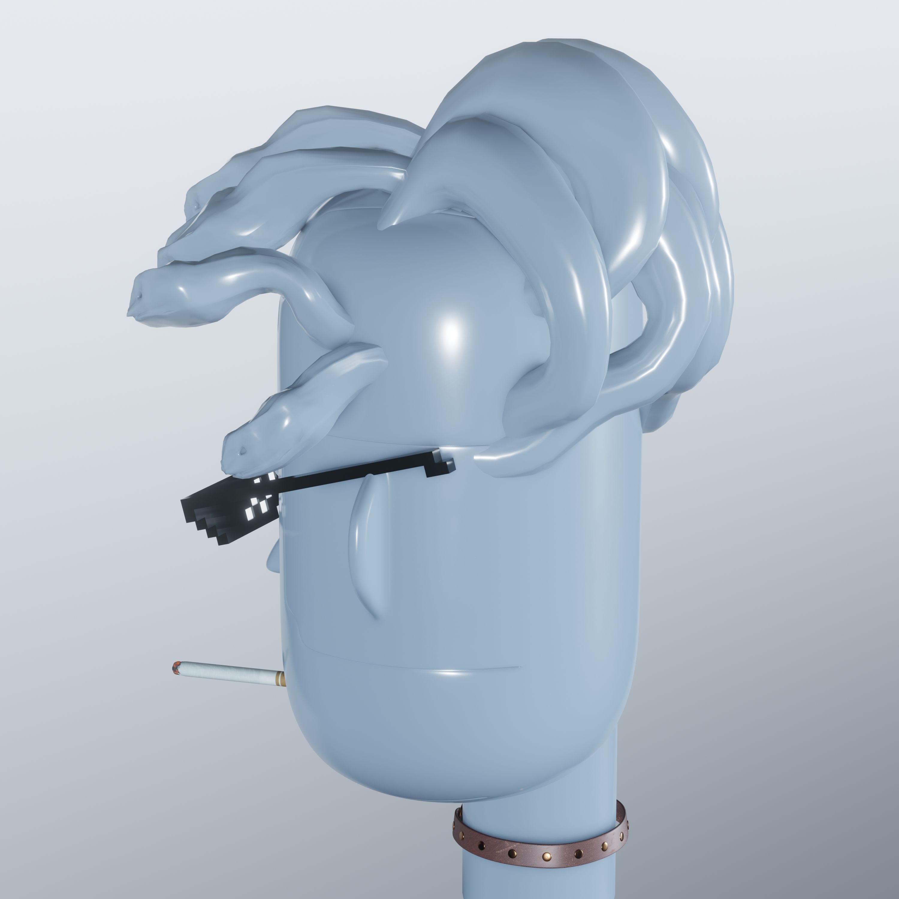 NFT Medusa 3D model_4