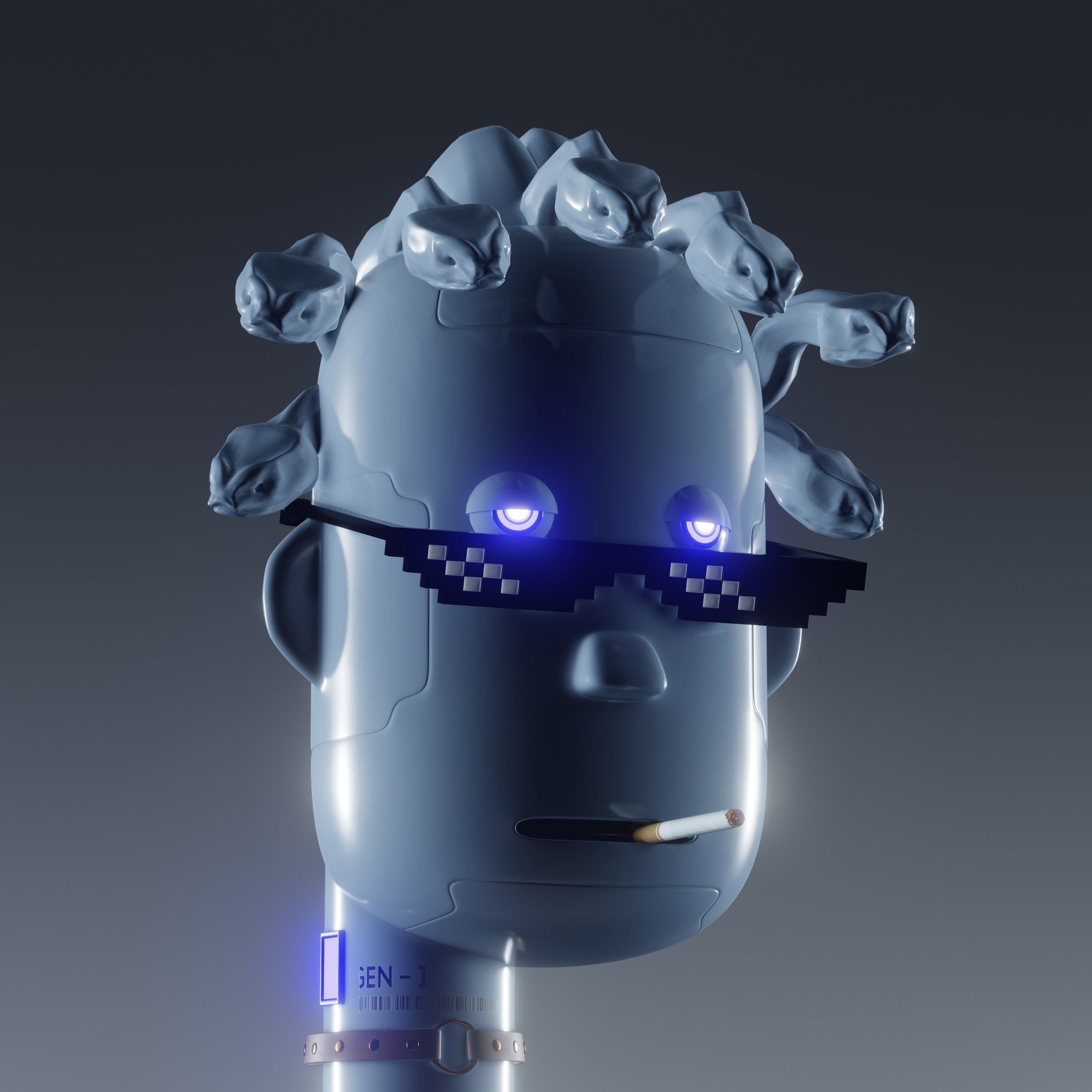 NFT Medusa 3D model_3