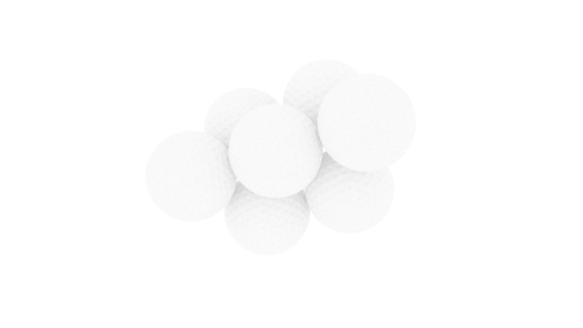 Golf Balls 3D model_9