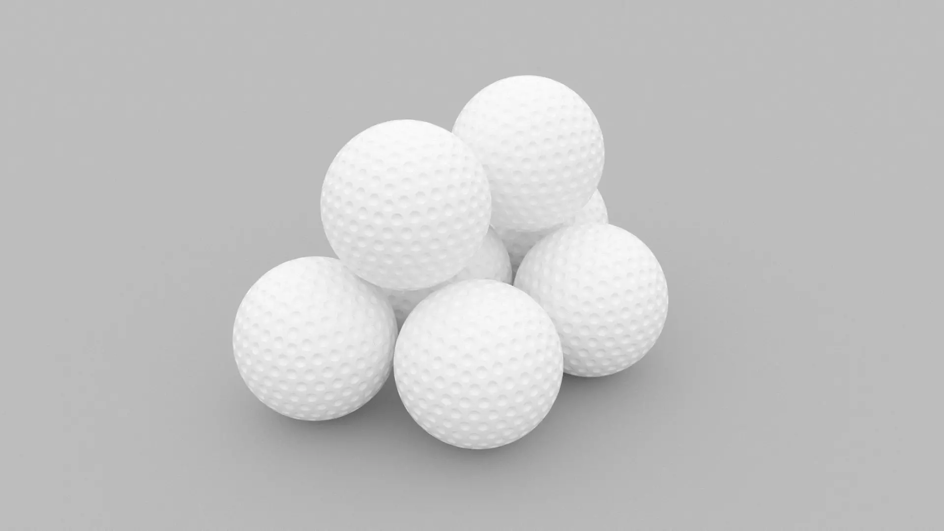 Golf Balls 3D model_0
