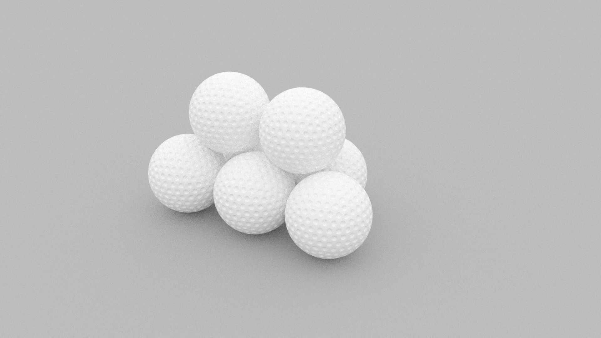 Golf Balls 3D model_1