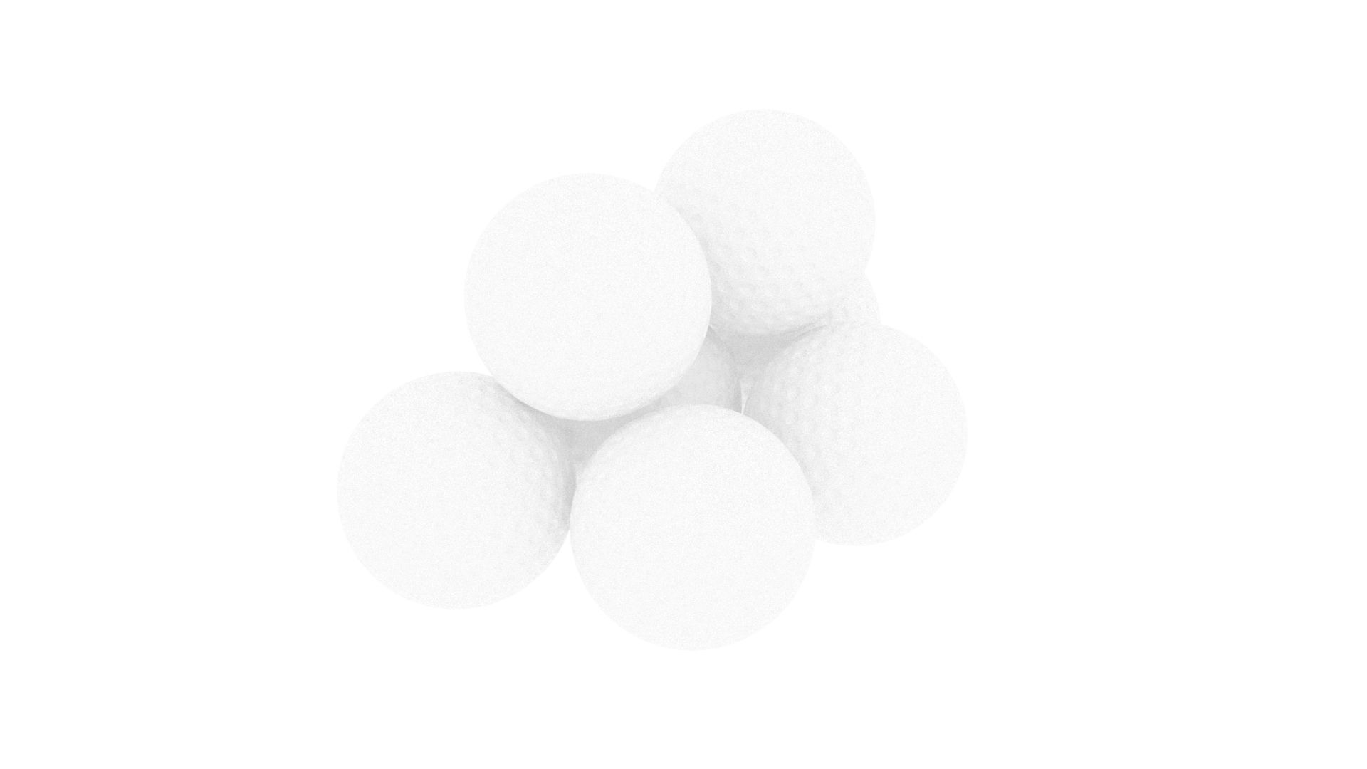 Golf Balls 3D model_7