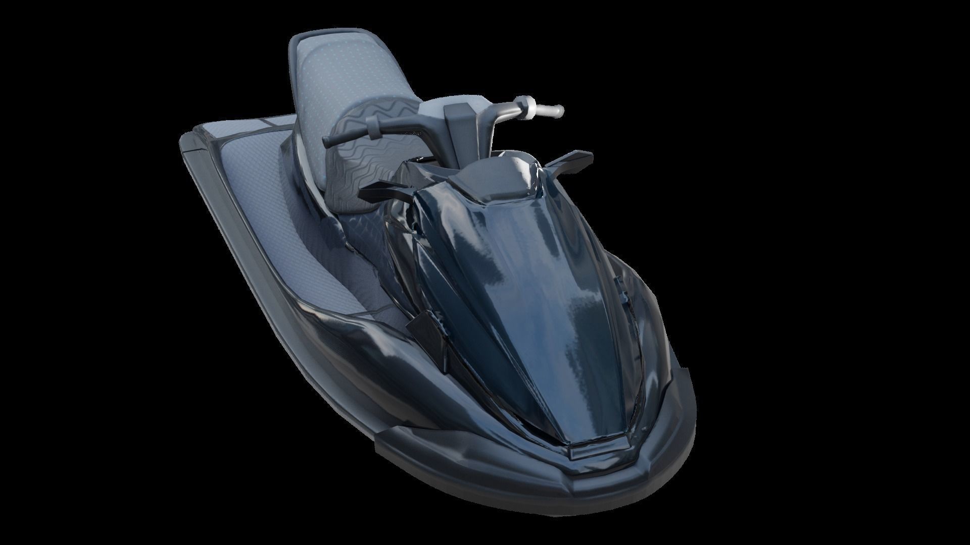Jetski jet ski Low-poly 3D model_9