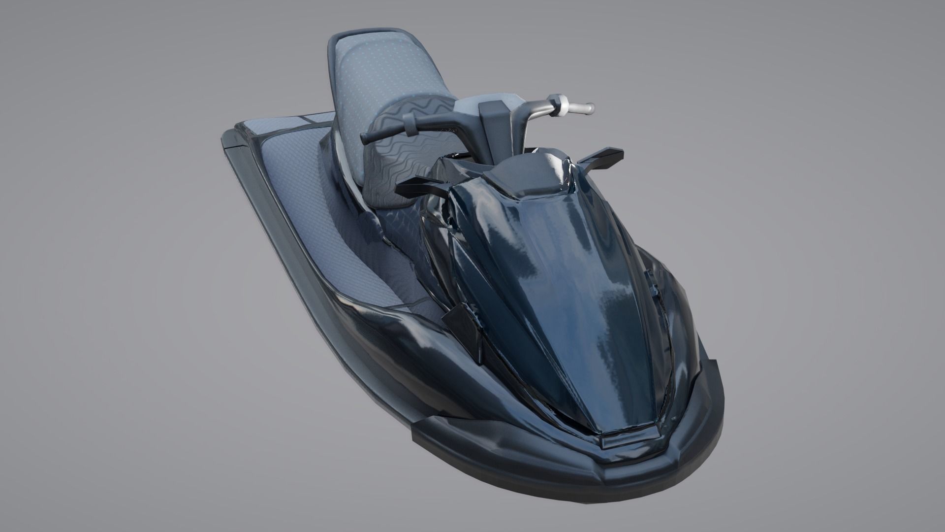 Jetski jet ski Low-poly 3D model_8