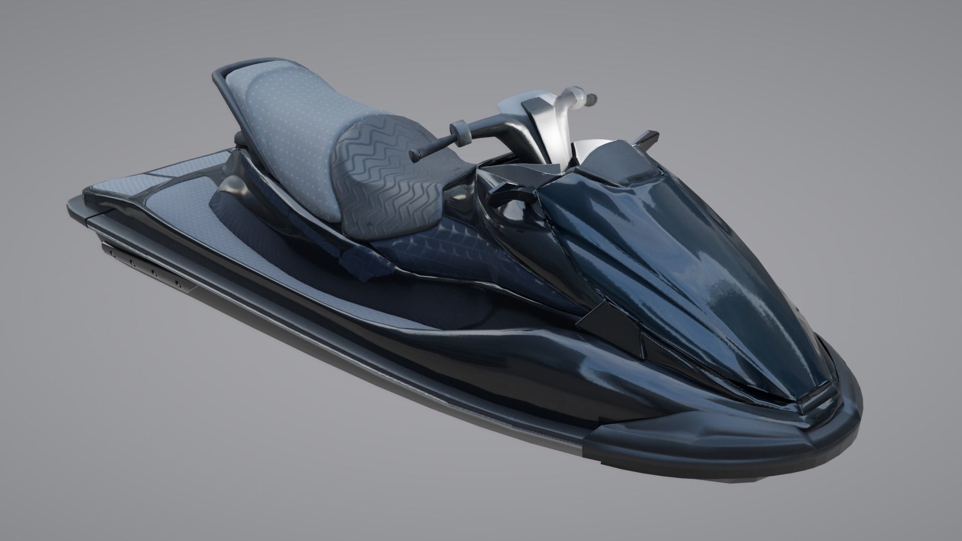 Jetski jet ski Low-poly 3D model_1