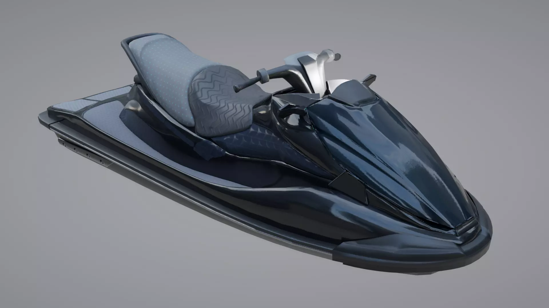 Jetski jet ski Low-poly 3D model_0