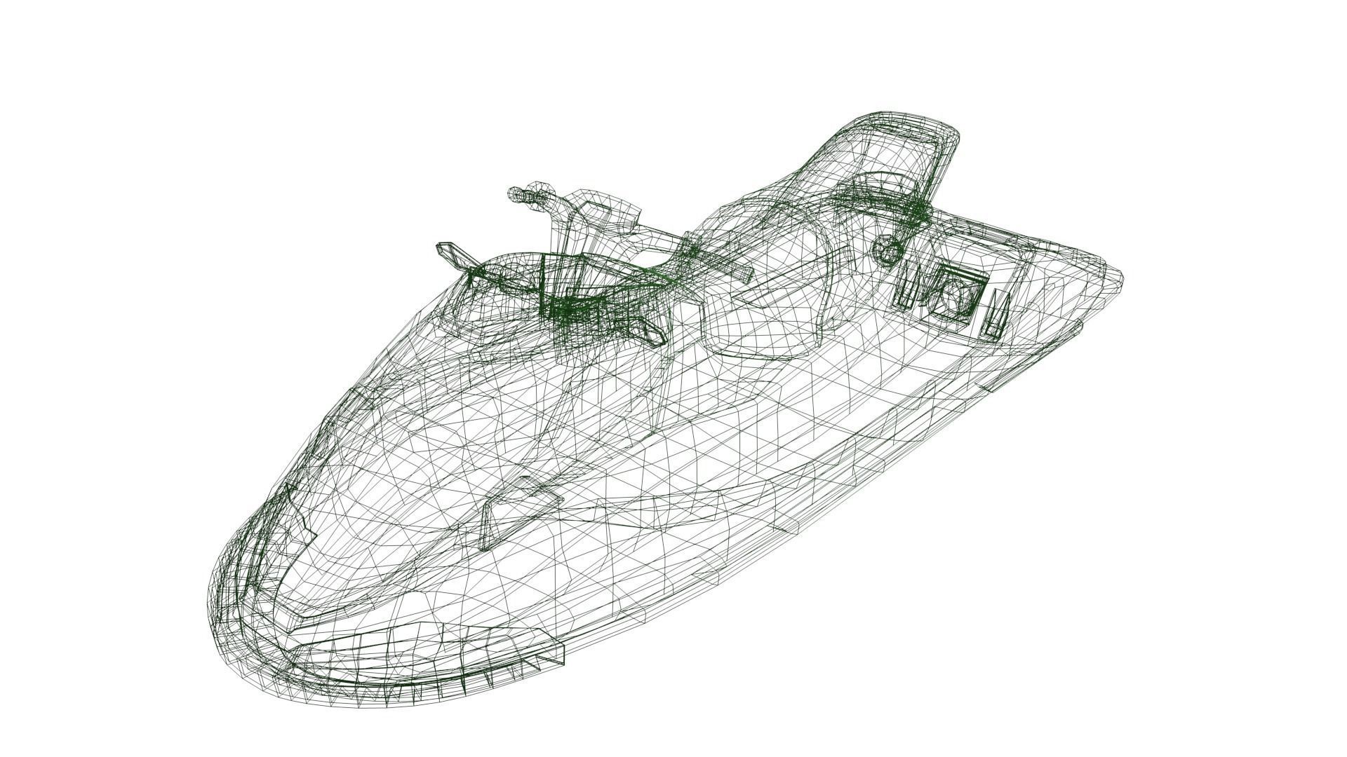 Jetski jet ski Low-poly 3D model_20