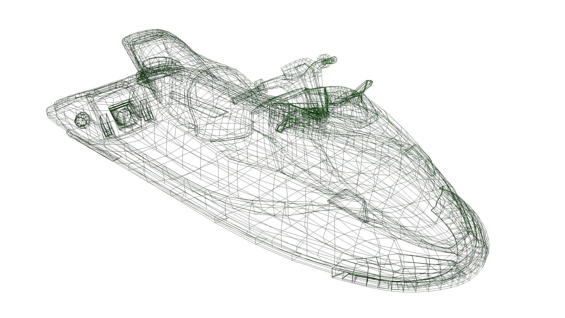 Jetski jet ski Low-poly 3D model_16