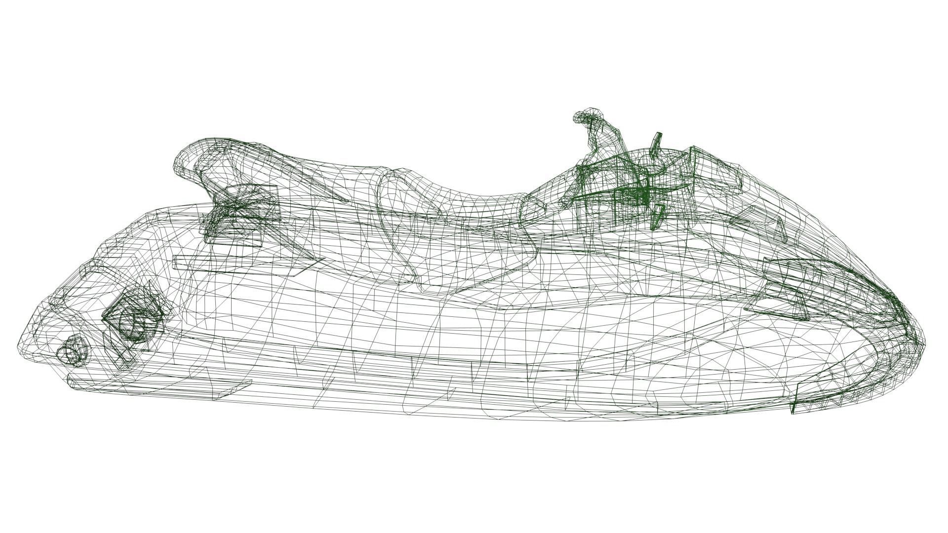 Jetski jet ski Low-poly 3D model_19