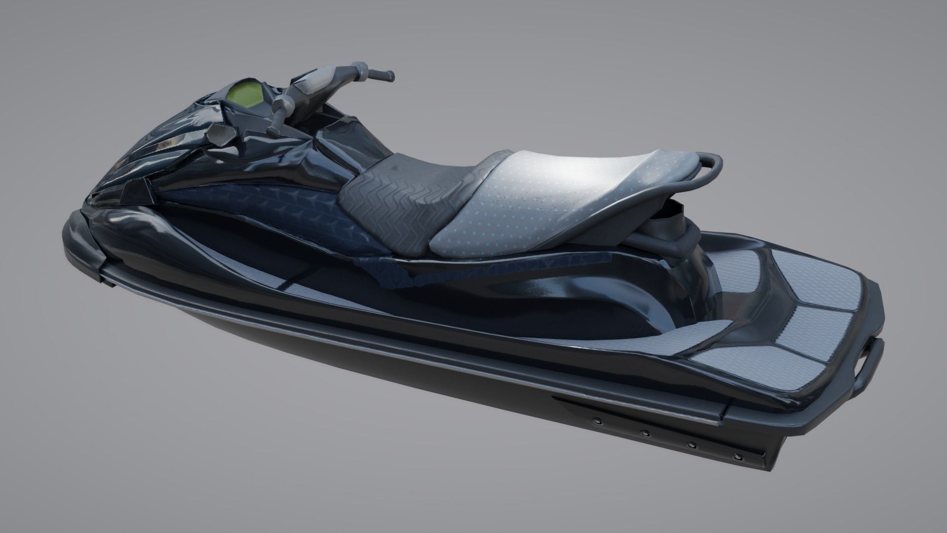 Jetski jet ski Low-poly 3D model_13