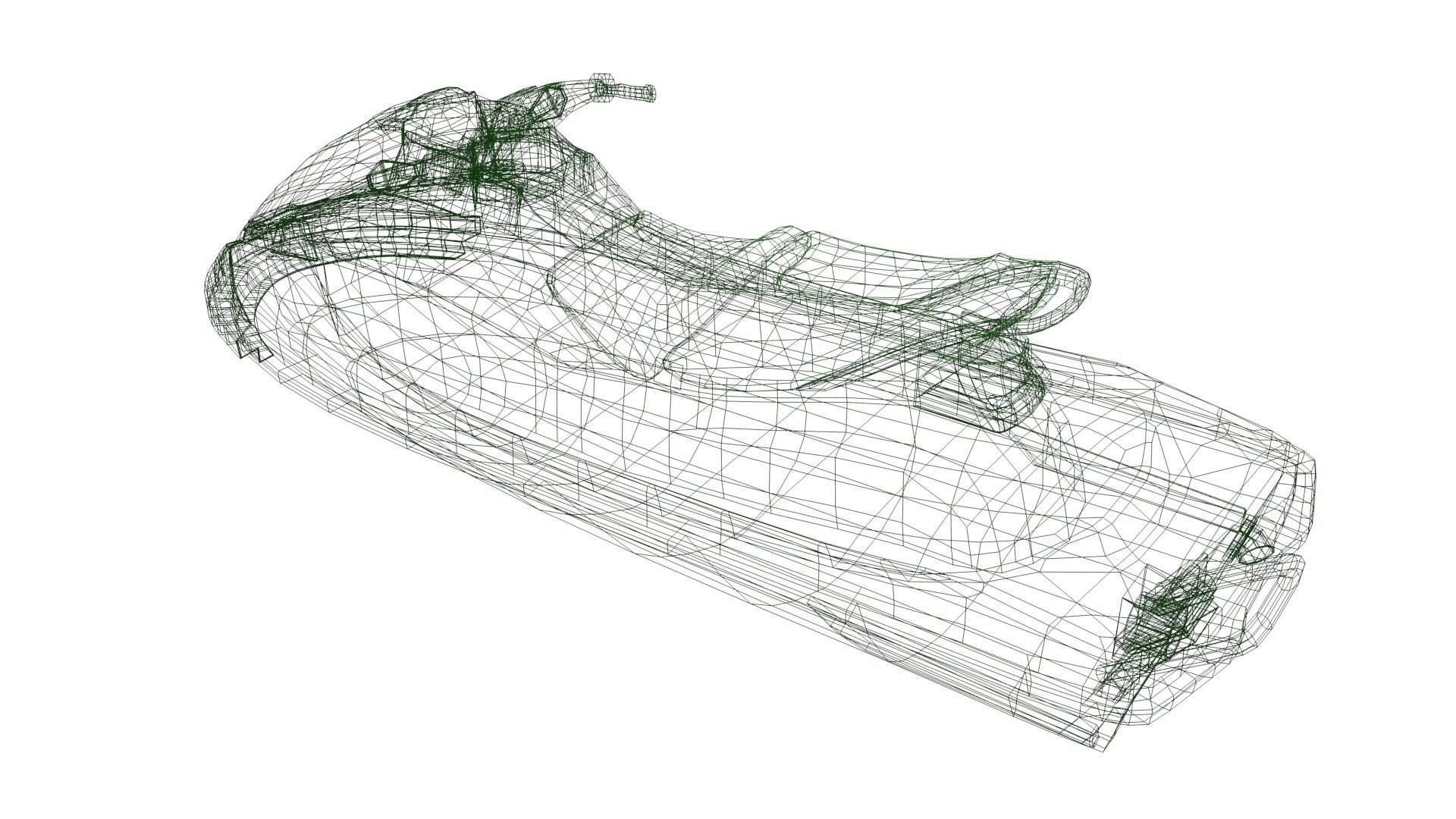 Jetski jet ski Low-poly 3D model_23